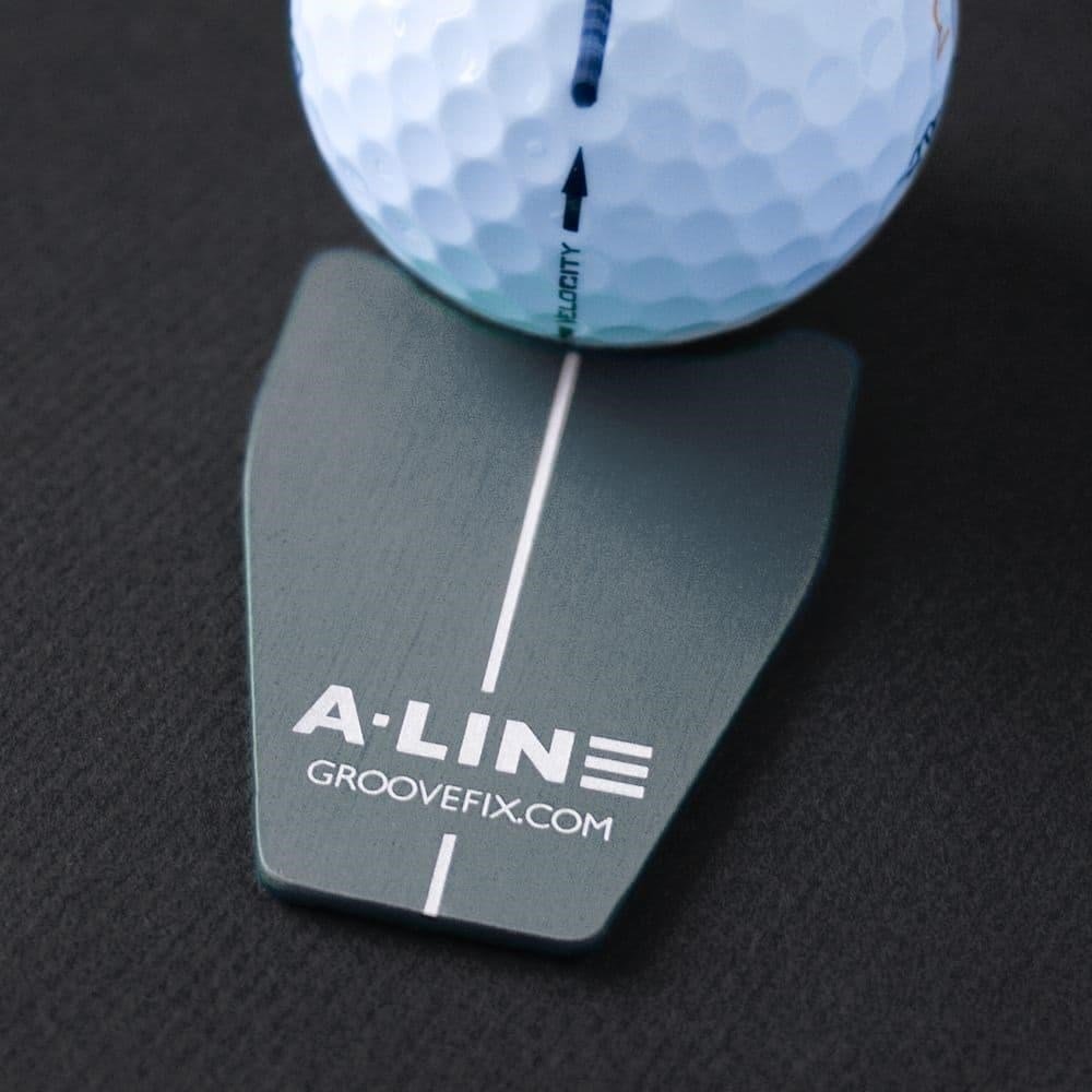 Groovefix A-Line BallMarker and Putting Alignment Aid, szary