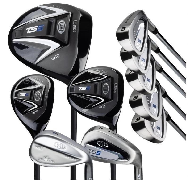 U.S. Kids Golf TS5-57 (145cm) 10-Club golfowy zestaw dziecięcy, grafit