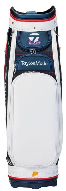 TaylorMade Patriotic Plaid staff bag, czerwona/biała/niebieska