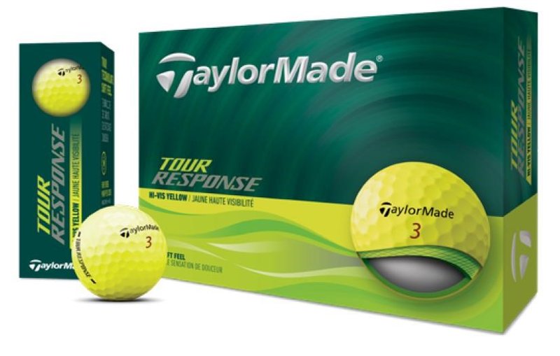 TaylorMade Tour Response piłki golfowe, żółte