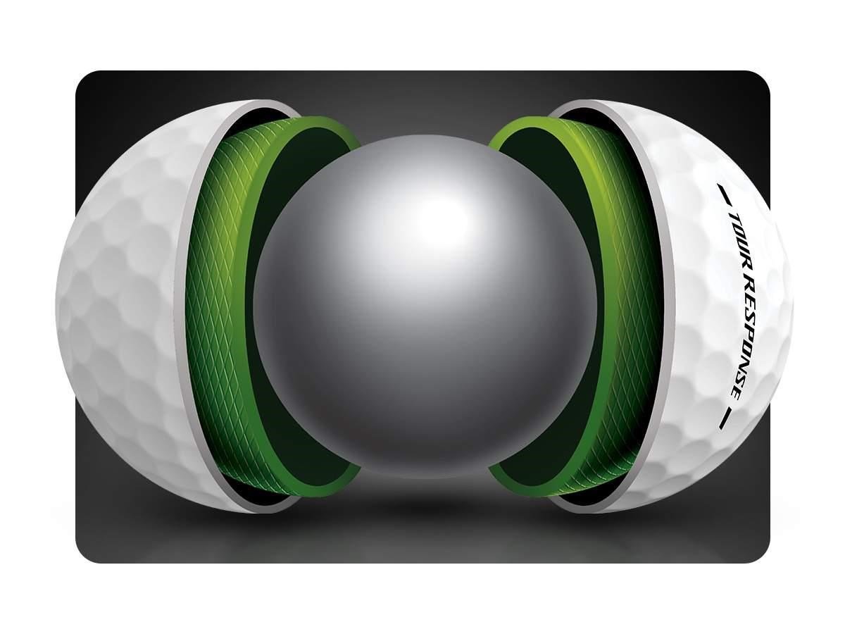 TaylorMade Tour Response piłki golfowe, żółte
