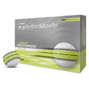 TaylorMade Tour Response Neon Stripe piłki golfowe, biało/żółte