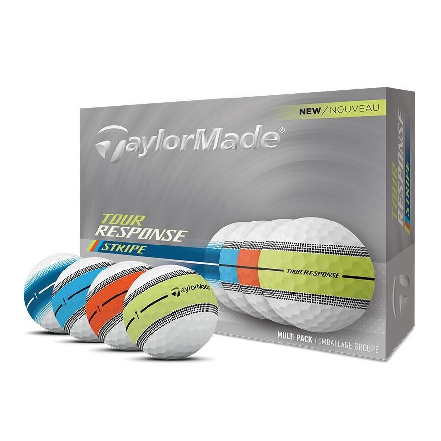 TaylorMade Tour Response Neon Stripe piłki golfowe, multi-pack