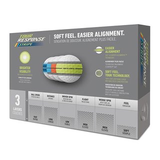 TaylorMade Tour Response Neon Stripe piłki golfowe, multi-pack