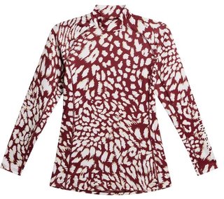 J.Lindeberg Asa Print Soft Compression top damski, glitch leo lime