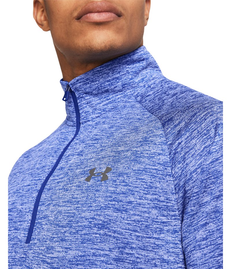 Under Armour Tech 2.0 1/2 Zip męskie polo, niebieskie