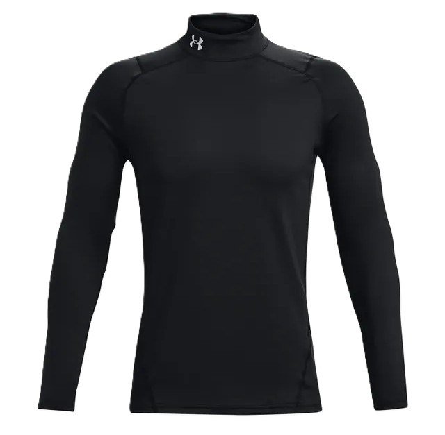 Under Armour CG Armour Fitted Mock męski T-shirt funkcjonalny, czarny