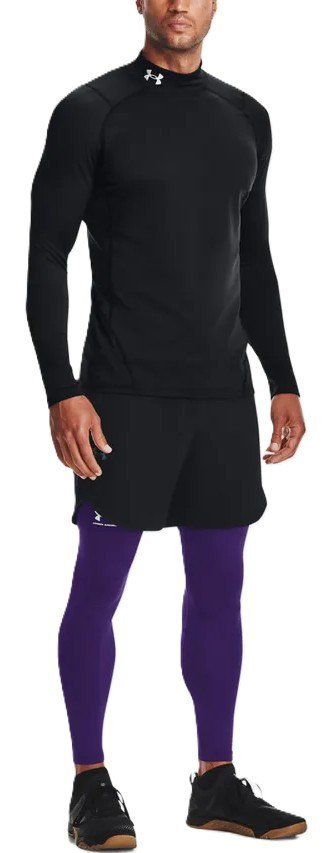 Under Armour CG Armour Fitted Mock męski T-shirt funkcjonalny, czarny