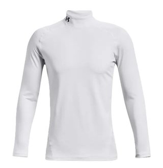 Under Armour CG Armour Fitted Mock męski T-shirt funkcjonalny, biały