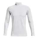 Under Armour CG Armour Fitted Mock męski T-shirt funkcjonalny, biały