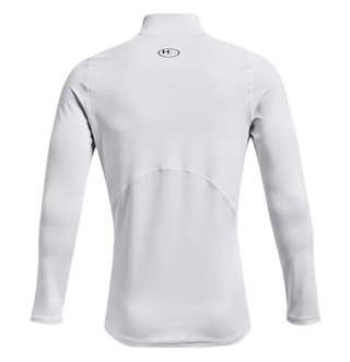 Under Armour CG Armour Fitted Mock męski T-shirt funkcjonalny, biały