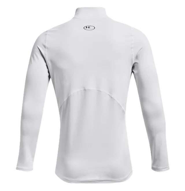 Under Armour CG Armour Fitted Mock męski T-shirt funkcjonalny, biały