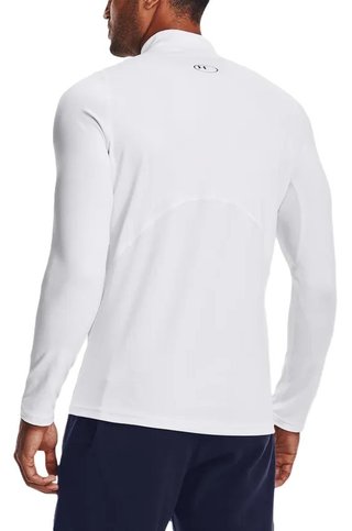 Under Armour CG Armour Fitted Mock męski T-shirt funkcjonalny, biały