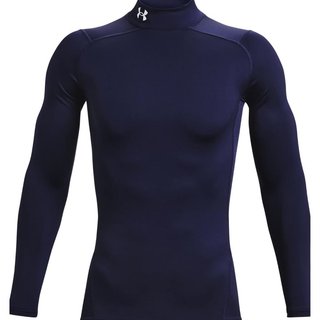 Under Armour ColdGear® Compression Mock męska zimowa koszulka kompresyjna, granatowa