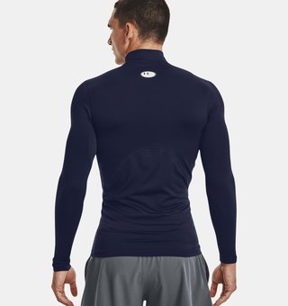 Under Armour ColdGear® Compression Mock męska zimowa koszulka kompresyjna, granatowa