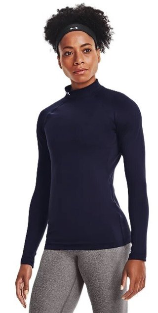 Under Armour Authentics Mockneck damska thermo koszulka, granatowa