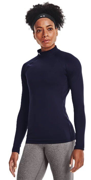 Under Armour Authentics Mockneck damska thermo koszulka, granatowa
