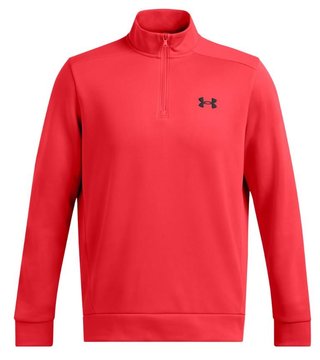 Under Armour Fleece 1/4 zip męska bluza, czerwona