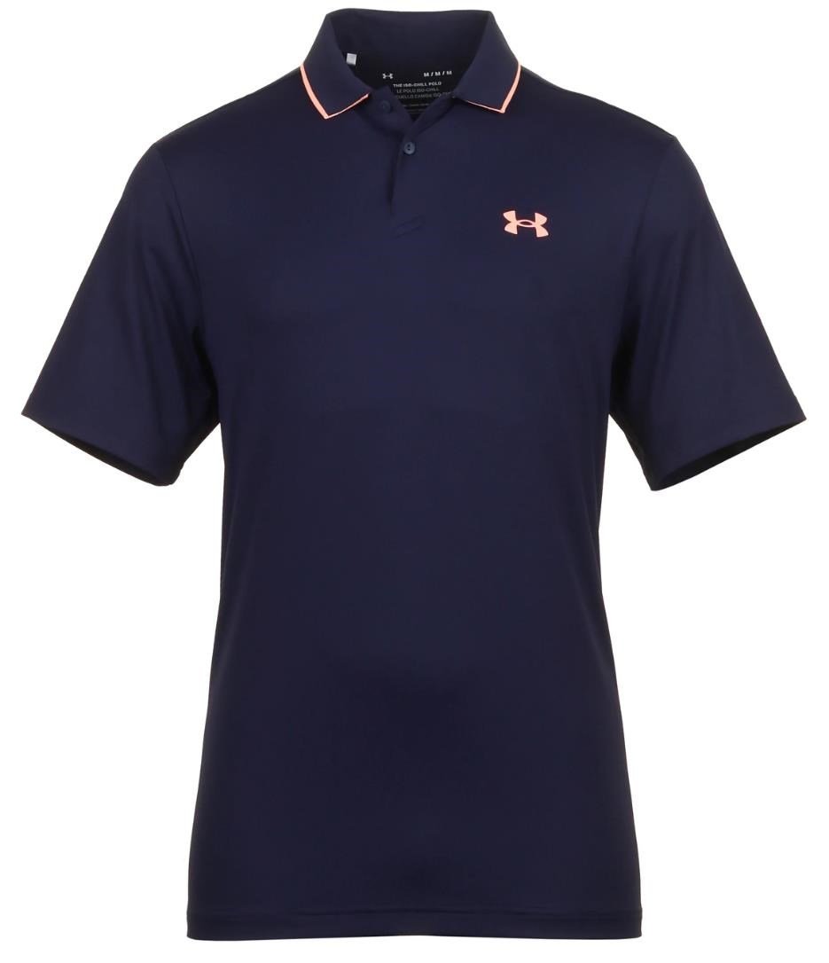 Under Armour Iso-Chill męskie polo, midnigt navy/flare orange