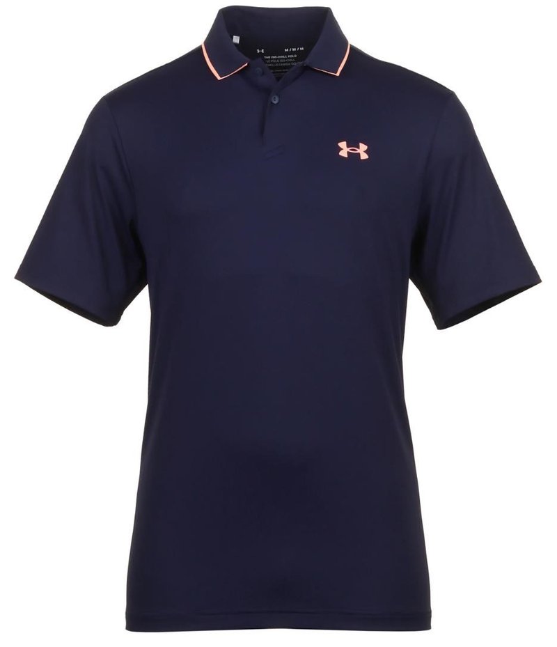 Under Armour Iso-Chill męskie polo, midnigt navy/flare orange