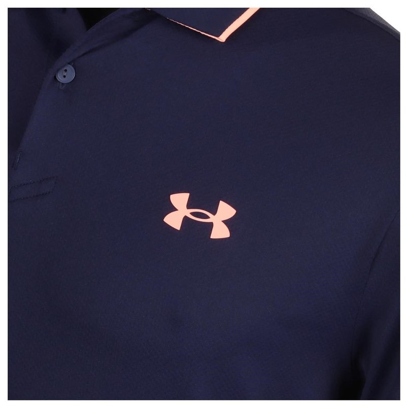 Under Armour Iso-Chill męskie polo, midnigt navy/flare orange