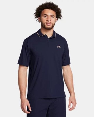 Under Armour Iso-Chill męskie polo, midnigt navy/flare orange