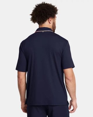Under Armour Iso-Chill męskie polo, midnigt navy/flare orange