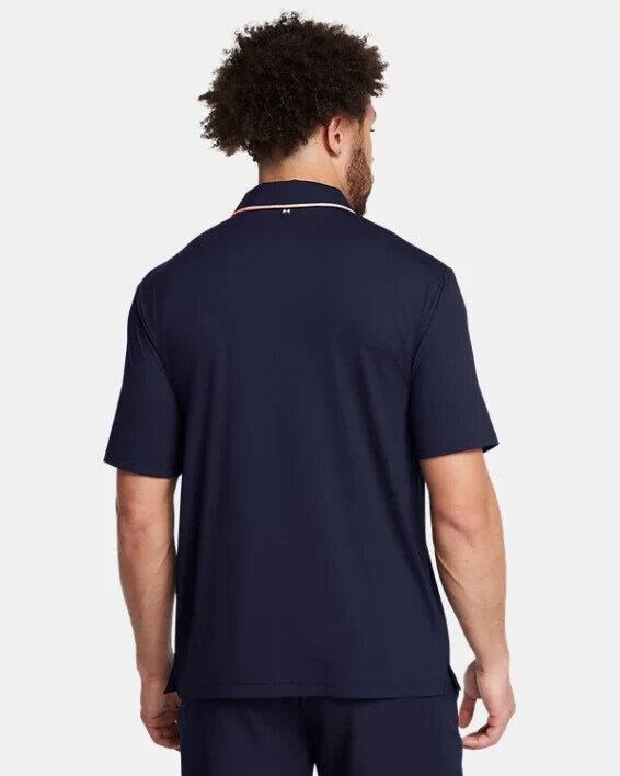 Under Armour Iso-Chill męskie polo, midnigt navy/flare orange