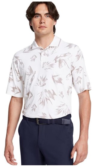 Under Armour Iso-Chill Edge męskie polo, white/tetra gray
