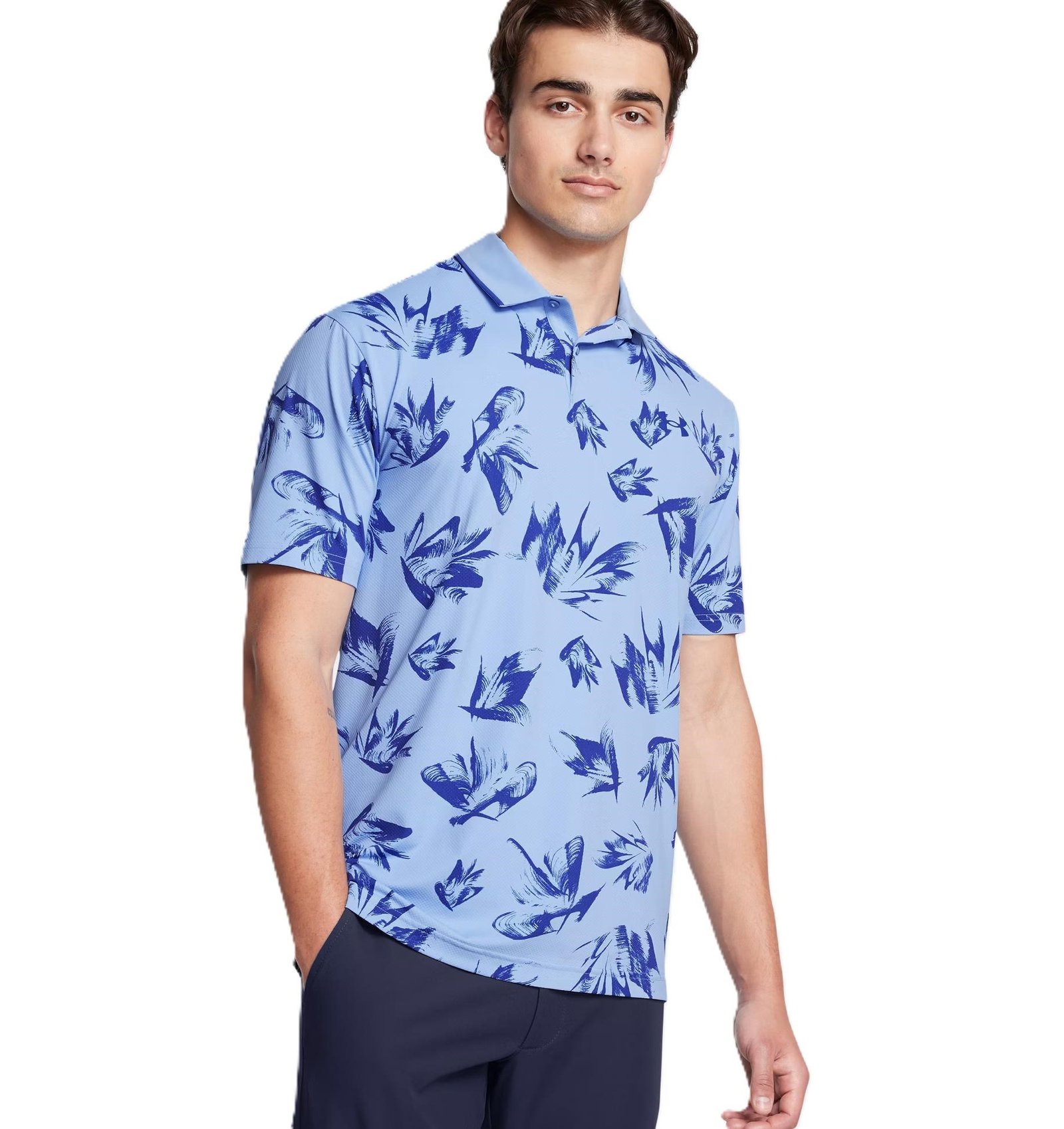 Under Armour Iso-Chill Edge męskie polo, horizon blue/tech blue