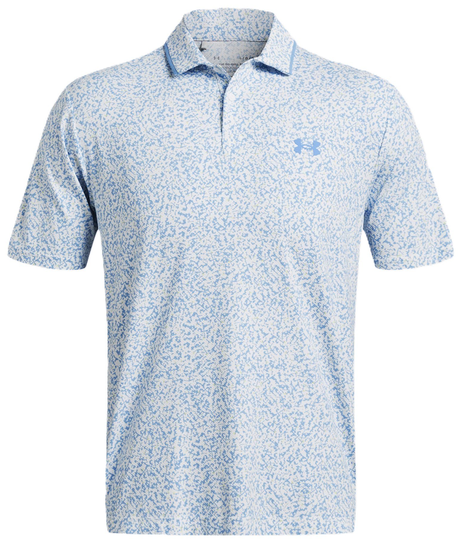 Under Armour Iso-Chill Verge męskie polo, biało/retro niebieskie