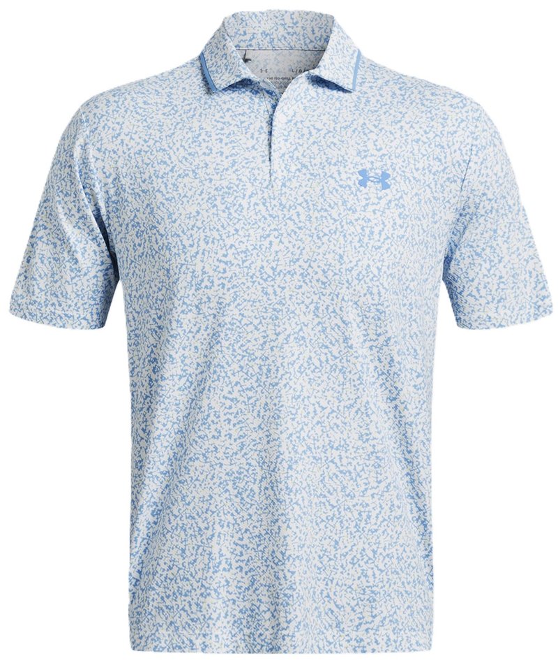 Under Armour Iso-Chill Verge męskie polo, biało/retro niebieskie