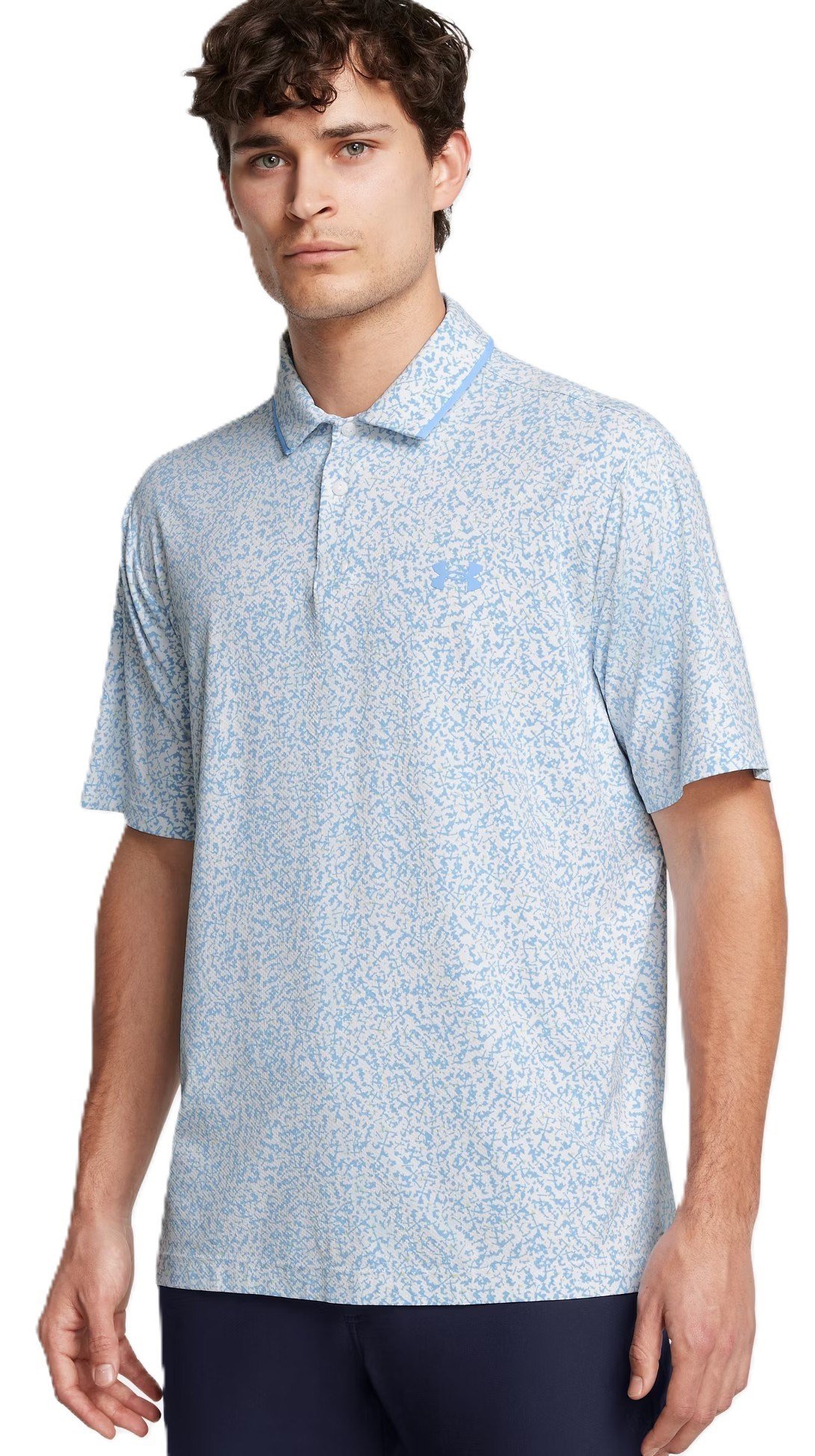 Under Armour Iso-Chill Verge męskie polo, biało/retro niebieskie
