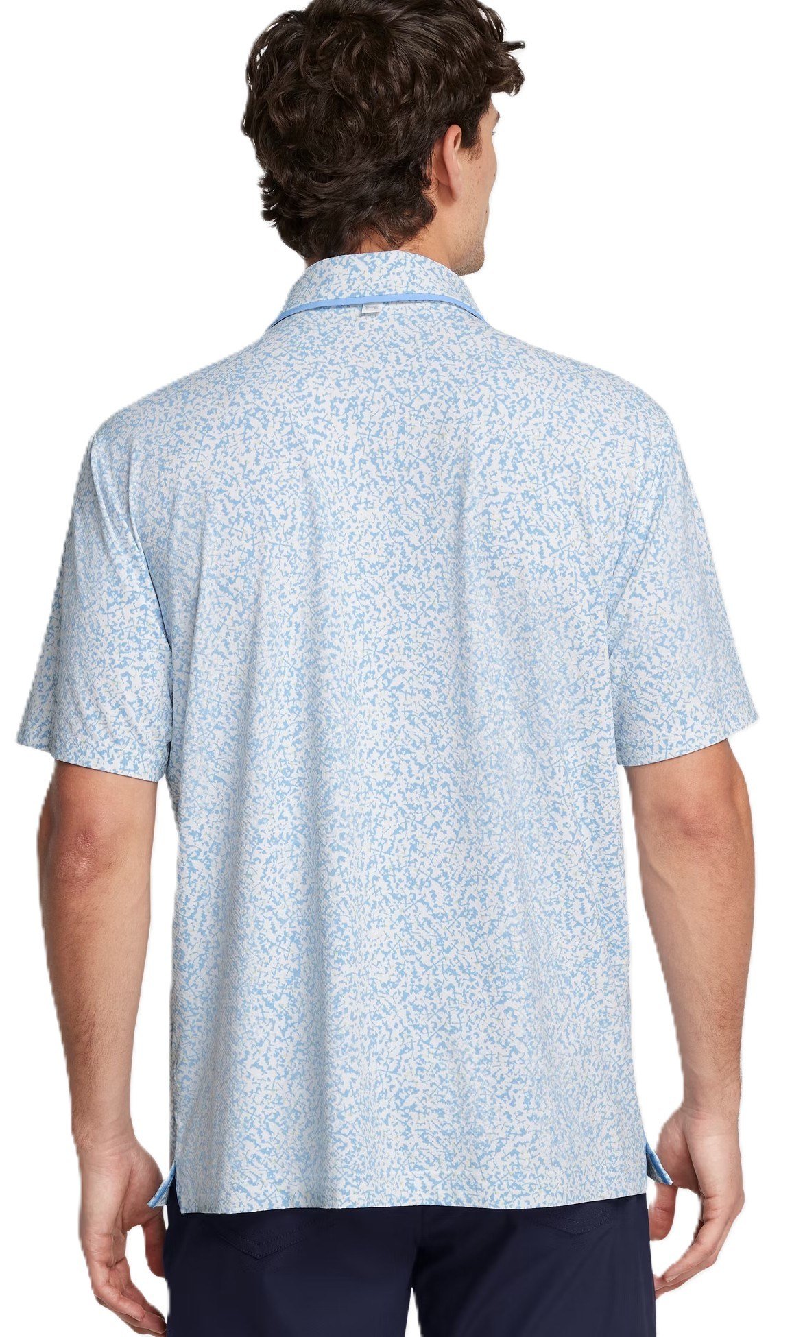 Under Armour Iso-Chill Verge męskie polo, biało/retro niebieskie