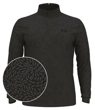 Under Armour Playoff Printed 1/4 Zip męska bluza, czarna/castlerock
