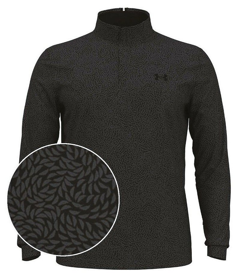 Under Armour Playoff Printed 1/4 Zip męska bluza, czarna/castlerock