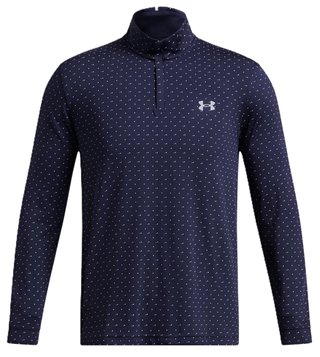 Under Armour Playoff Printed 1/4 Zip męska bluza, granatowo/biała