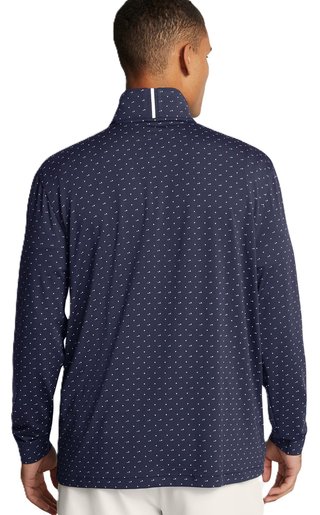 Under Armour Playoff Printed 1/4 Zip męska bluza, granatowo/biała