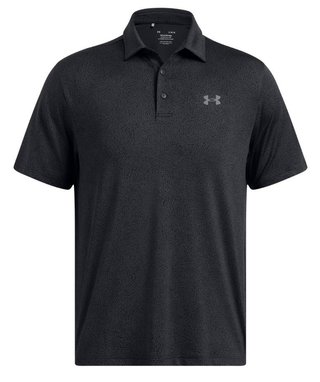 Under Armour Playoff 3.0 Printed męskie polo, black/anthracite/castlerock