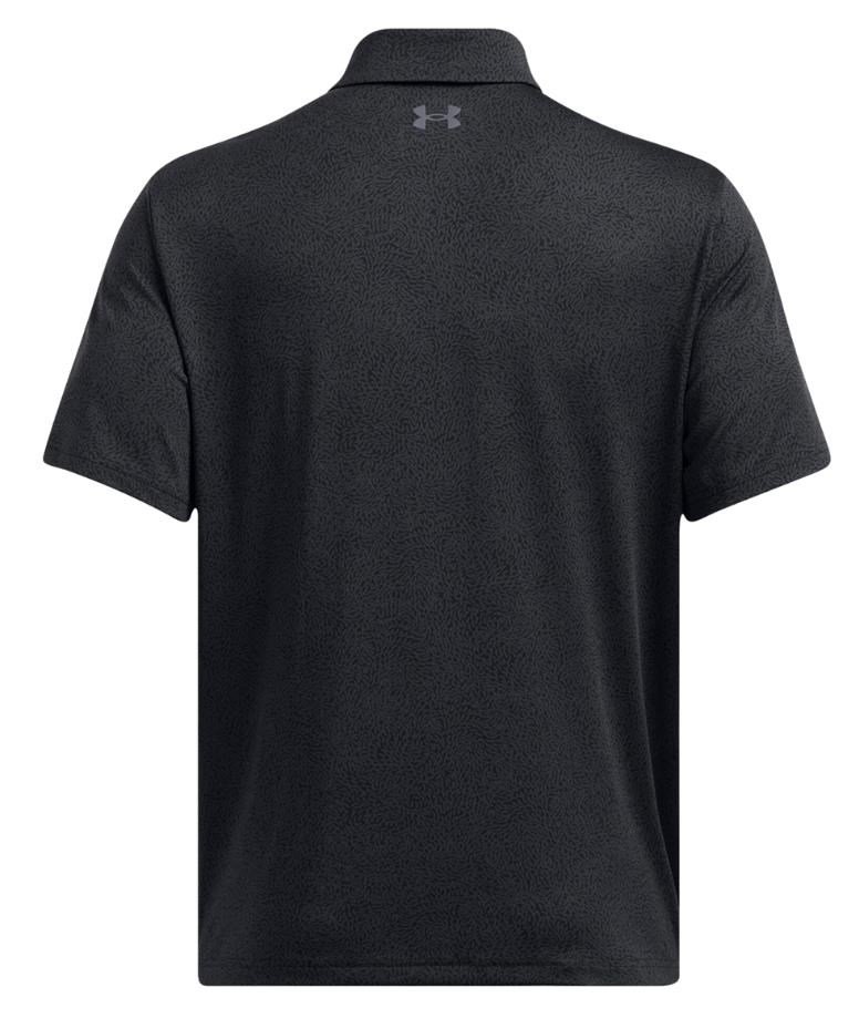 Under Armour Playoff 3.0 Printed męskie polo, black/anthracite/castlerock
