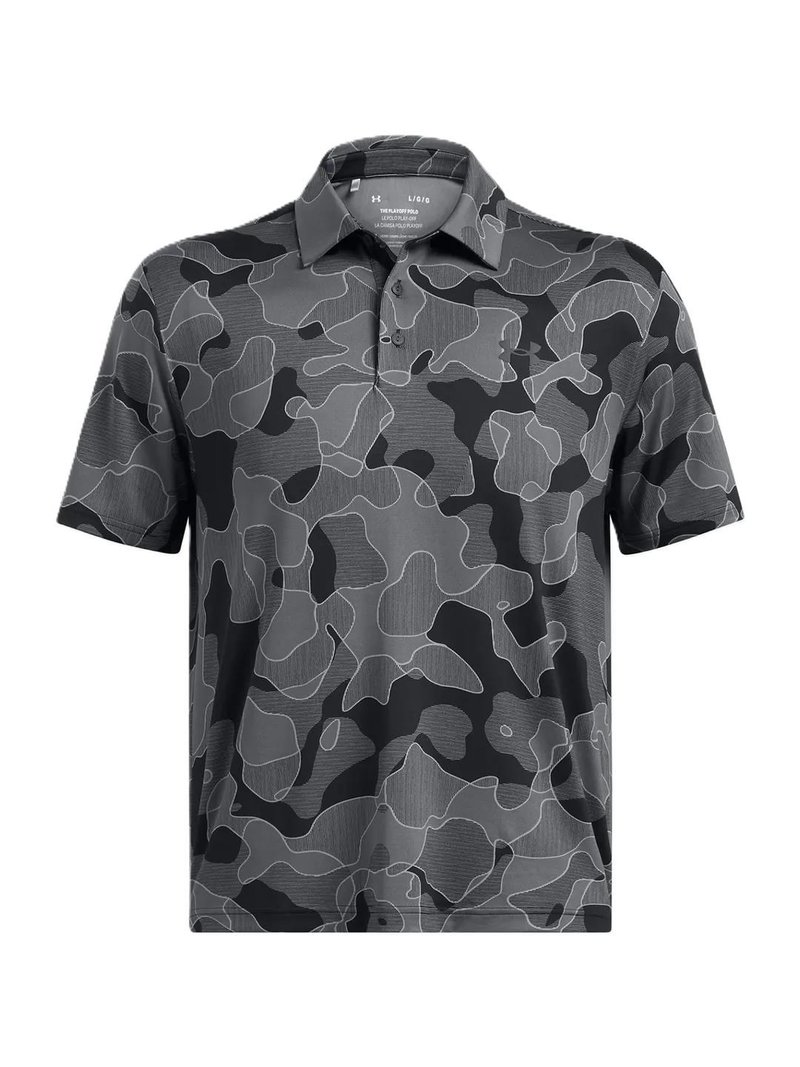 Under Armour Playoff 3.0 Printed męskie polo, czarne