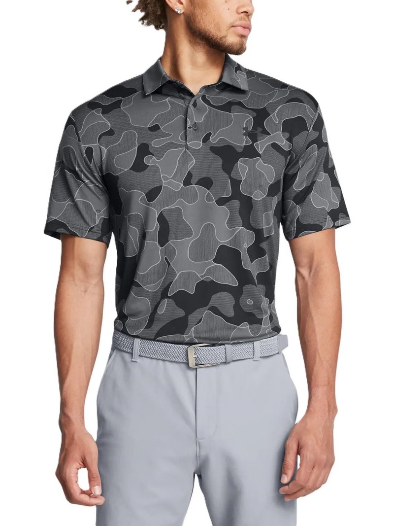 Under Armour Playoff 3.0 Printed męskie polo, czarne