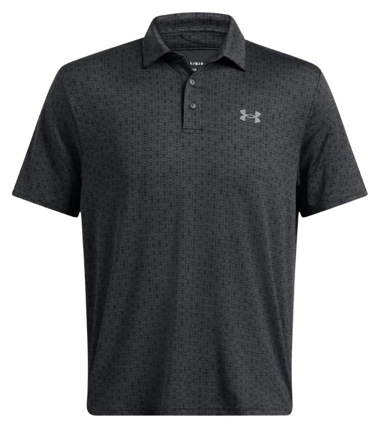 Under Armour Playoff 3.0 Printed męskie polo, anthracite/black/castlerock