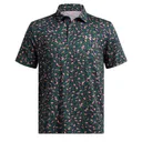 Under Armour Playoff 3.0 Printed męskie polo, midnight navy/forest green/tetra gray