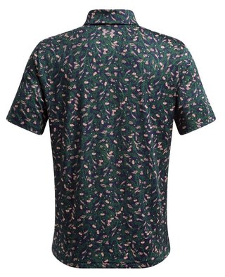 Under Armour Playoff 3.0 Printed męskie polo, midnight navy/forest green/tetra gray