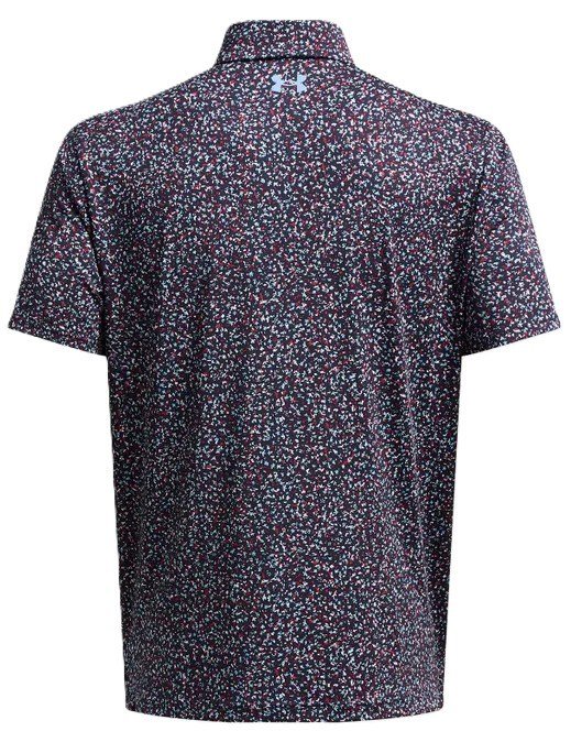 Under Armour Playoff 3.0 Printed męskie polo, niebiesko/bordowe