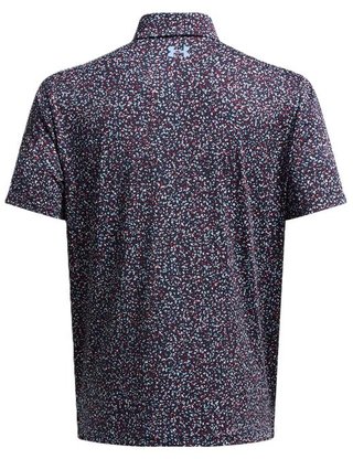 Under Armour Playoff 3.0 Printed męskie polo, niebiesko/bordowe