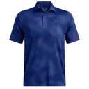 Under Armour Playoff 3.0 Printed męskie polo, niebiesko/czarne