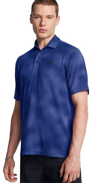Under Armour Playoff 3.0 Printed męskie polo, niebiesko/czarne