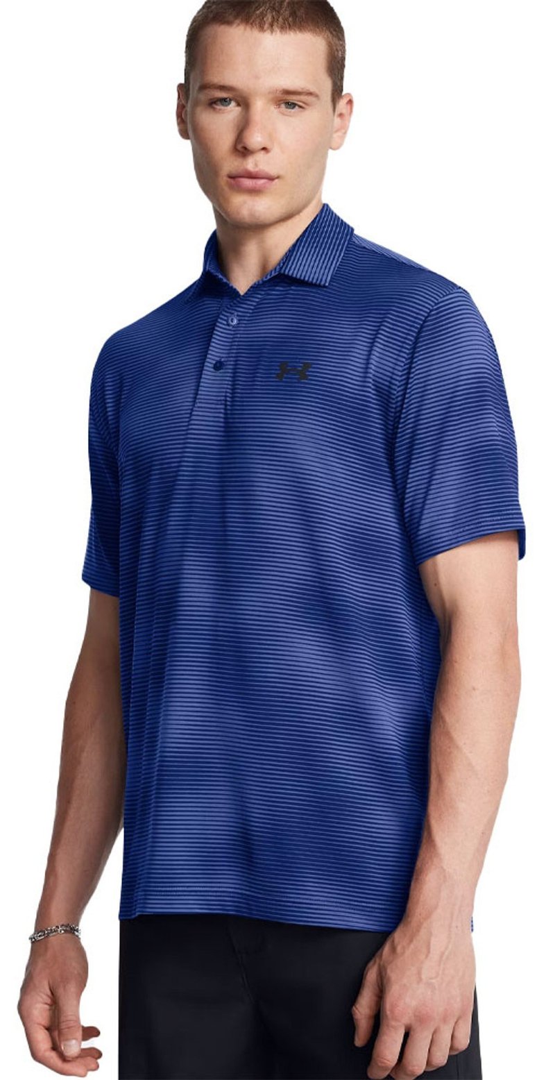 Under Armour Playoff 3.0 Printed męskie polo, niebiesko/czarne